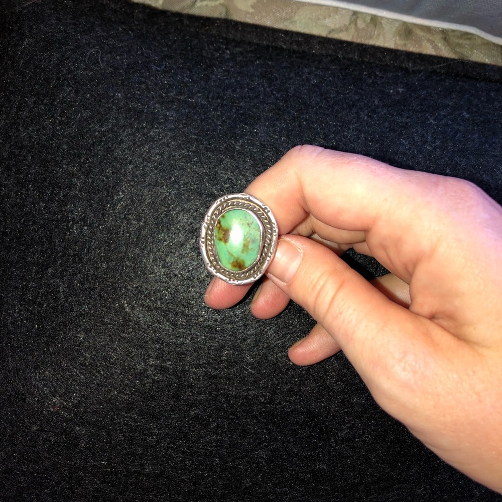 Old pawn turquoise ring